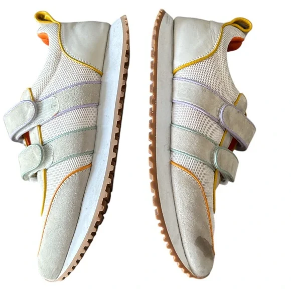 Charlotte Stone Conner Retro Sneaker in Beachball White Multi Size 9 - Picture 5 of 15